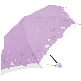 Klux 125485 Children's Folding Umbrella, 19.7 inches (50 cm), Purple