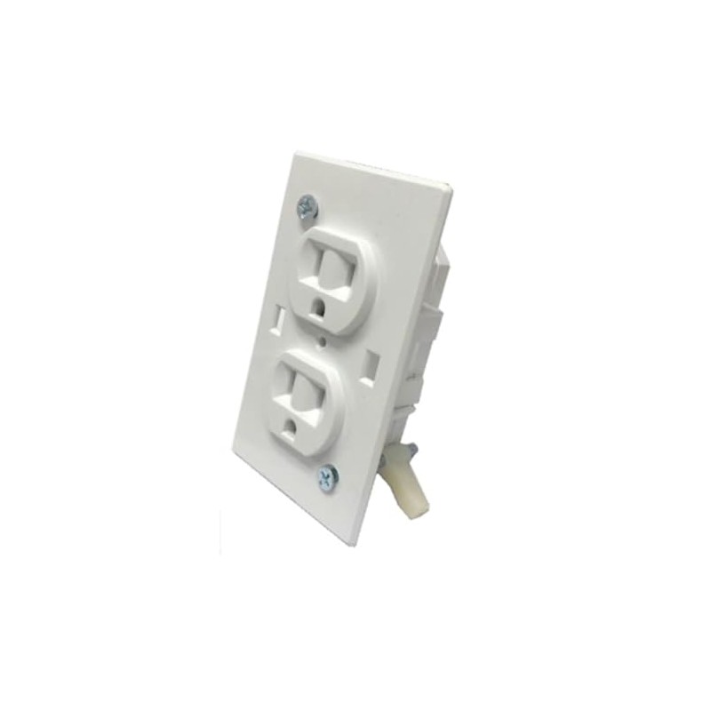 US Hardware E-162C Ush Conventional Duplex Receptacle Rv, 2-7/16" x
