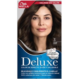 Wella Deluxe, Tinte Permanente 3 Castaño Oscuro, 207 G