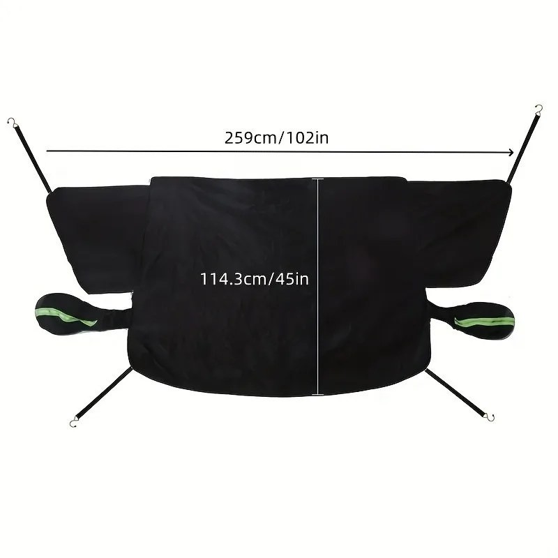 DrivePro Windshield Cover Snow – Magnetic Suction Anti-Frost Guard, Automobile