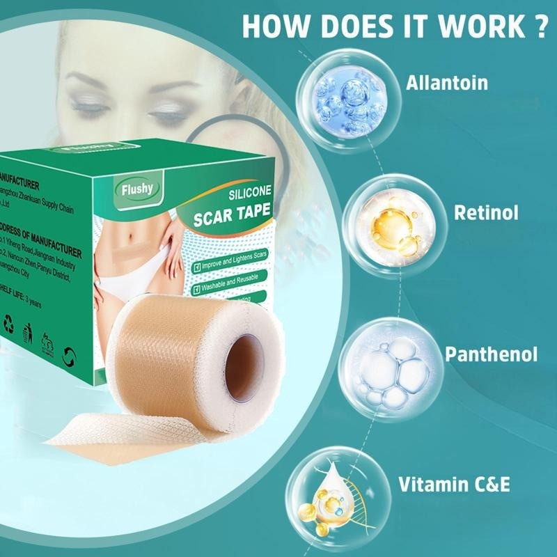 Professional Silicone Scar Sheets – Reusable Tape Strips for Keloid,
