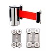 Magnetic Wall Mount Retractable Belt Barrier-6.5/9.8/16.4 FT Red Belt Temporary