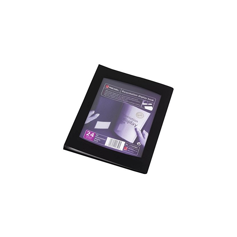 Rexel 17435BK Display Book A5/24 Cover Black