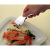 Noji LTG-S06SA Satin Relish Tongs, Double Prong Type, Small