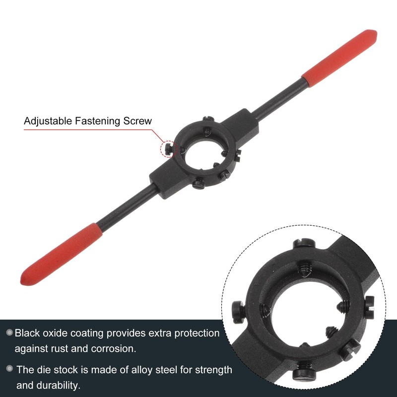 sourcing map Die Stock Handle Wrench, for Metric M10-M11 (Metric)