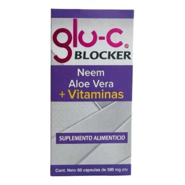 Suplemento Alimenticio Gluco Blocker Ener Green Aloe Vera Neem Cápsulas