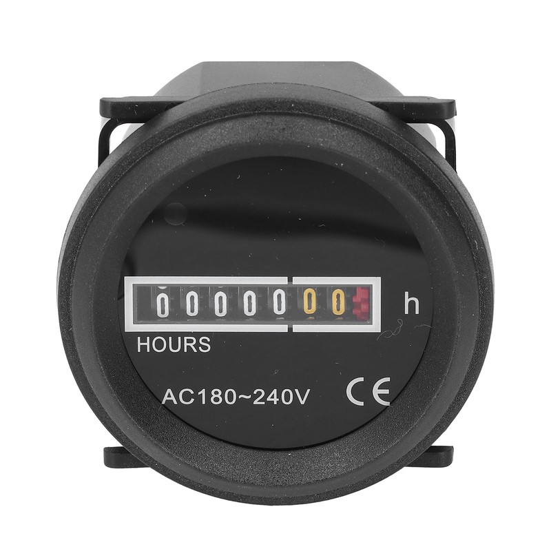 Round Hour Meter PC High Accuracy Quartz Mechanical Hour Meter