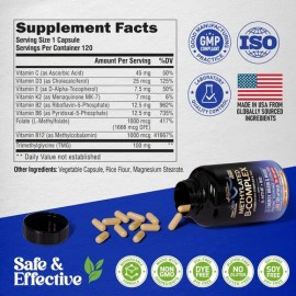 Nutra Harmony Complejo De Vitamina B Metilado 120 Capsulas                                                                                            