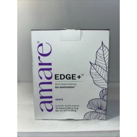 Unbranded Amare Edge+ Grape Drink Mix, Motivation, 30 Individual Sticks, Damaged Box