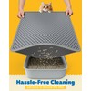 Powools 35" x 30" Cat Litter Mat - Ultra-Large Litter