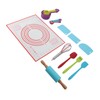 19PCS Kids Baking Set Silicone Nonstick Safe Spatula Brush Whisk