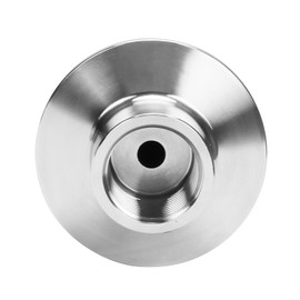 DERNORD Sanitary Thermowell SS304 6 inch length with 1.5 Inch Tri Clamp Adapter x 1/2 inch FNPT Thermometer Connection