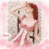 AOREAS 34PCS Red Bow Hair Clips -Hair Ribbon Bowknot Tassel