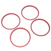 4pcs AC Vent Ring Outer Trim Aluminum Alloy Air Conditioning
