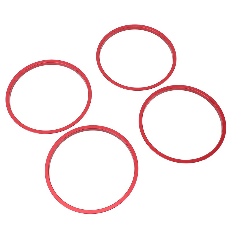 4pcs AC Vent Ring Outer Trim Aluminum Alloy Air Conditioning