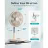 TriPole Foldable Standing Fan 12" Portable Rechargeable Battery Pedestal Fan
