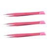 FOMIYES 3pcs Tweezers for Nail Art Premium Manicure Decal Pressing