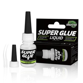 CAMALEAO Super Glue Liquid, 2610 PSI Strength CA Adhesive with Extra Cap and Microtips for Plastic, Wood, Leather, Jewelry, Paper - 7.5g