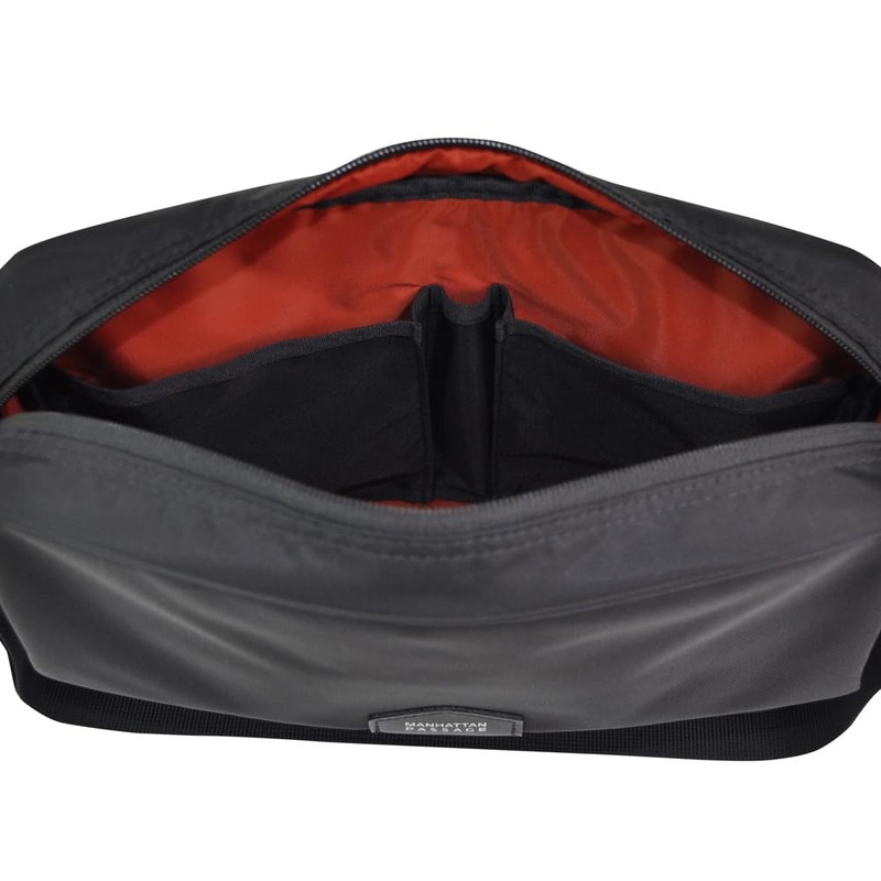 Manhattan Passage 5607 B5 Flap Shoulder Bag, Unisex, Black