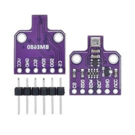 hiBCTR BME680 Digital 4-in-1 Environmental Sensor Module - Temperature/Humidity/Barometric Pressure/VOC Gas Monitoring via I2C/SPI, High Precision (±3%), 5V DC