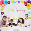 Supervitae 46 Pcs Floral Bulletin Board Borders Decorations 3D Flowers
