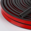 Silicone Weather Stripping Door Seal, 20FT Self Adhesive D-Shaped Car