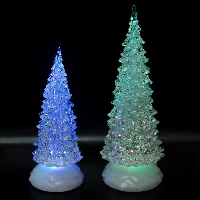 Tronje LED Christbaum 27cm Weihnachtsbaum mit Timer USB Tannenbaum beleuchteter