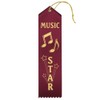Music Star Ribbons - 25 Count Pack - Maroon with