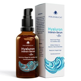 Hyaluronic Intensive Serum + Aloe 50 ml I Hyaluronic Acid Serum High Dose I Anti Ageing I Moisture Serum I Against Wrinkles & Dark Circles I Natural Cosmetics I Made in Germany I PERLENBUCHT