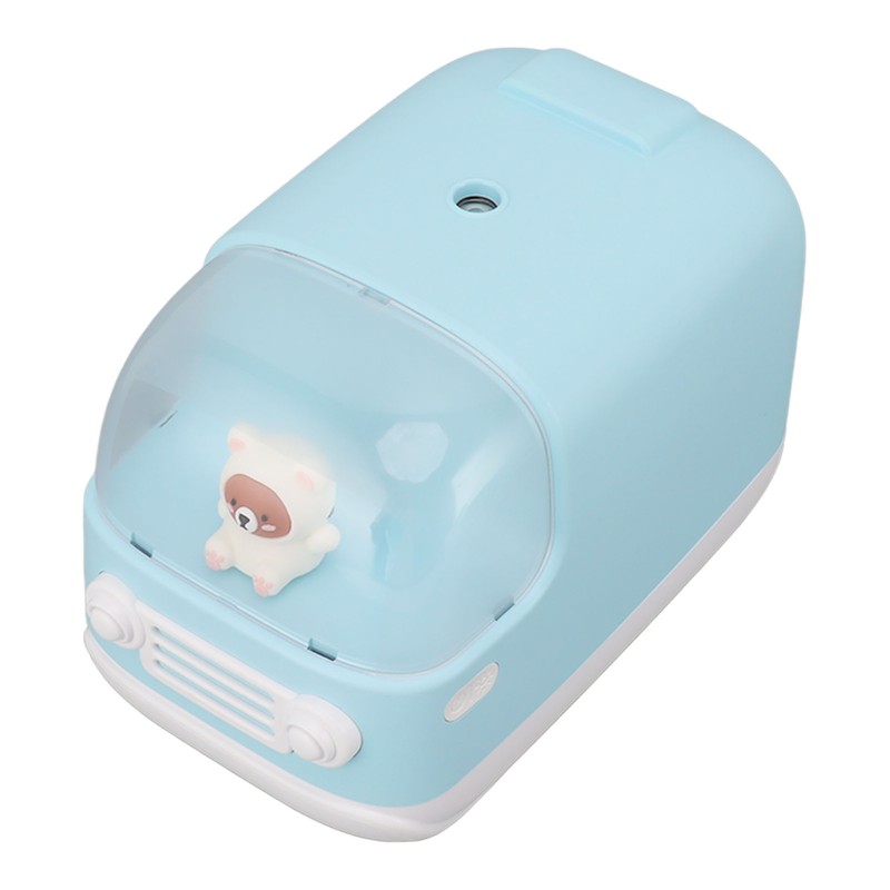 Cute Small Humidifier 350ml Bear Bus Shape USB Charging Portable
