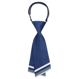 LJBFNN Ties for Women Pre-tied Adjustable Womens Tie, Strap Striped Tie for Women Uniform Necktie for School/Graduation/Work (blue)