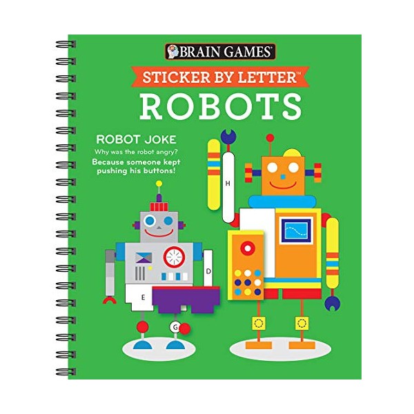 Brain Games - Sticker by Letter: Robots (Sticker Puzzles -