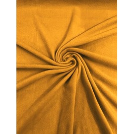 Backdrop King Inc, Solid Polar Fleece Fabric Sold by The Yard 60" Wide | Antipilling 245GSM | Medium Soft Weight | Blanket Supply, DIY, Decor, Baby Blanket (Mustard, 10 Yards)