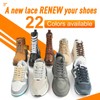 VSUDO 110 cm Double Layer Flat Beige Shoe Laces for