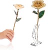 Gold Rose 24K Gold Plated Rose Gift Ornament for Birthday