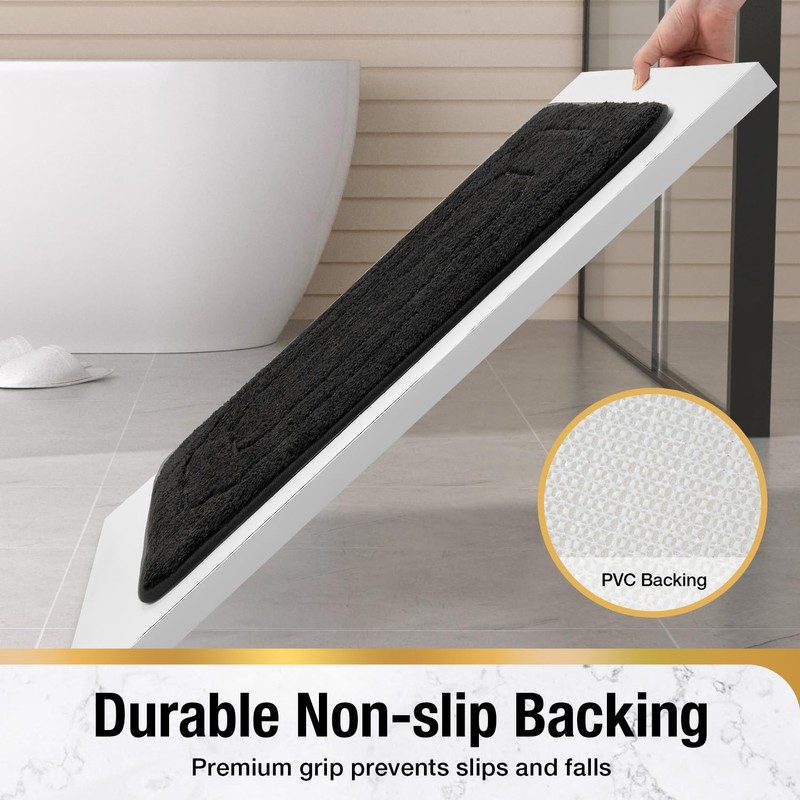 HITSLAM Memory Foam Bath Mat, Absorbent Bathroom Mat 60 x
