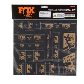 Fox Racing Shox Heritage Fork and Shock Decal Kit Gold, One Size