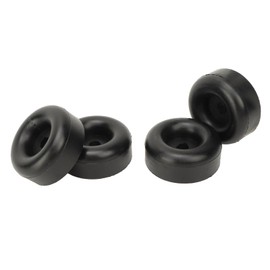 4pcs Universal Fit Bumpers Trailer Ramp Door Rubber Bumper Round Stops with Hole Rubber Feet Cushion Replacement Parts for Cargo Trailer Ramp Doors Truck Gates 2.5inch