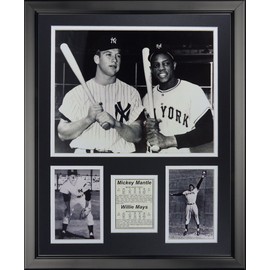 Legends Never Die Mickey Mantle & Willie Mays Framed Photo Collage, 16" x 20"