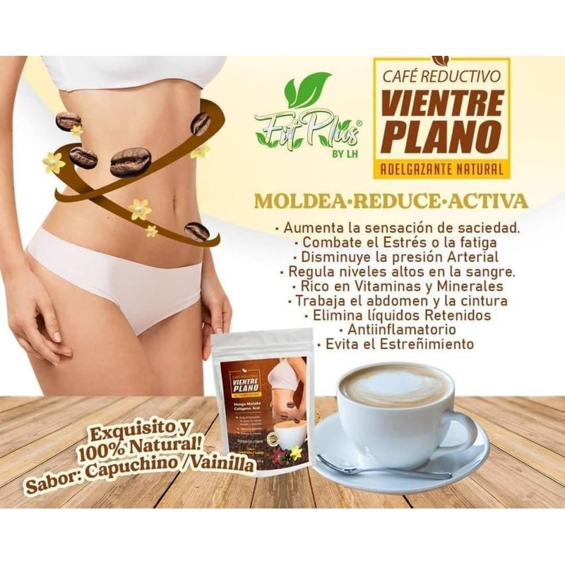 Café Reductivo Vientre Plano – Sabor Capuchino Vainilla – 150g