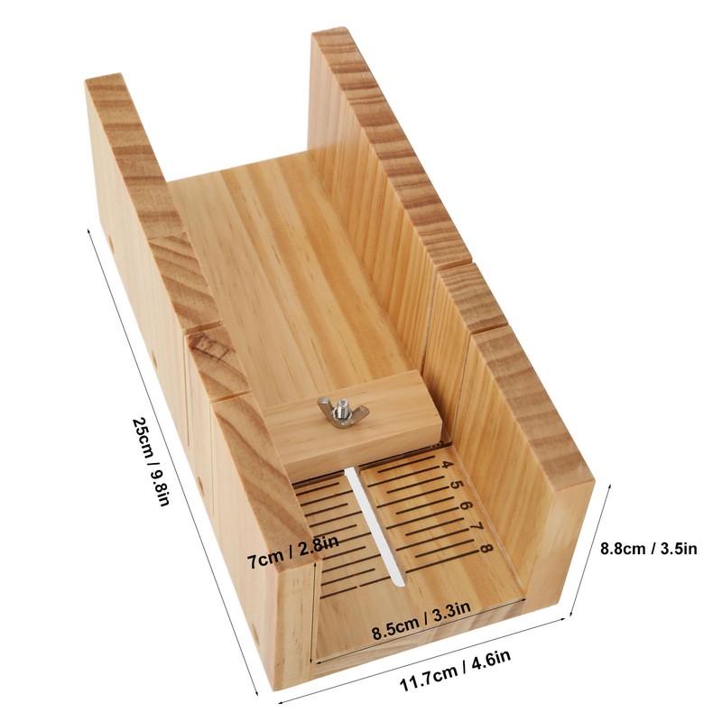 Soap Cutter Superb Polishing Rubber Wood Multipurpose Soap Cutter Slicer