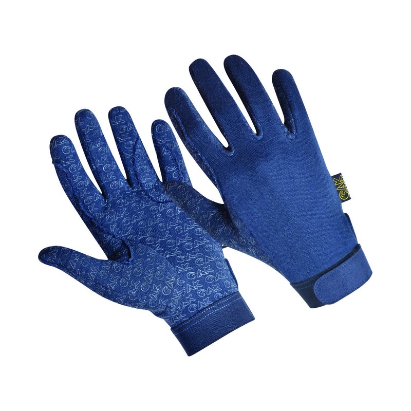 AK Cotton Grip Horse Riding Gloves AKRS-8485 (M, Navy)