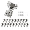 Redunest 1-1/4 Inch Overlay Soft Close Cabinet Hinges, 20 Pack