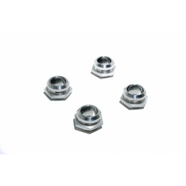 HRC AC & Heater Through Firewall Hose Rings Set Kit #6 #10 & 5/8" Aluminum Polished