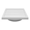 Vent Systems 150mm White Exhaust Cover - Dryer Hood -
