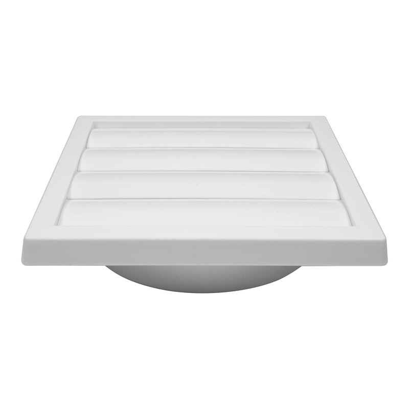 Vent Systems 150mm White Exhaust Cover - Dryer Hood -