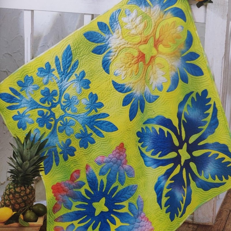5 Pcs Cotton Fabric Square 20cmx20cm Smudge Dyed Patchwork Fabric