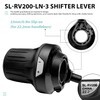 Relwears 3 Speed Shifter Lever, SL-RV200-LN Bicycle Left Twist Friction