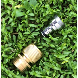 bathroom Sink Faucet snap adapter quick connect to garden hose, kitchen faucet aratored quick snap connector to 3/4 inch GHT female for washer, indoor sink quick-fit attachment