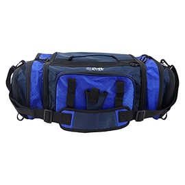OSAGE RIVER Large Tackle Bag, Soft Sided Front Loader Fishing Bag with Pliers Holder, Blue